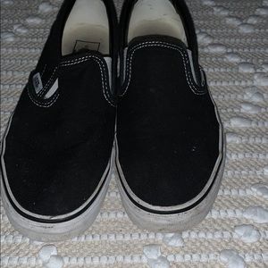 Lightly used Black Slip on Vans
